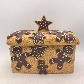 CERAMIC JAR--GINGERBREAD MAN